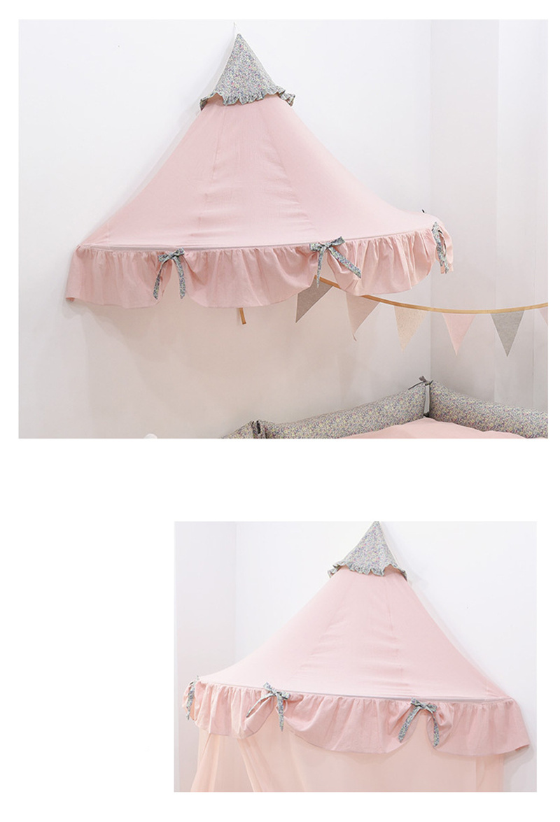 Kids Teepee Tents Children Play House Castle Cotton Foldable Tent Canopy Bed Curtain Baby Crib Netting Girls Boy Room Decoration