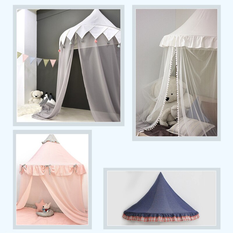 Kids Teepee Tents Children Play House Castle Cotton Foldable Tent Canopy Bed Curtain Baby Crib Netting Girls Boy Room Decoration Kids Teepee Tents Children Play House Castle Cotton Foldable Tent Canopy Bed Curtain Baby Crib Netting Girls Boy Room Decoration