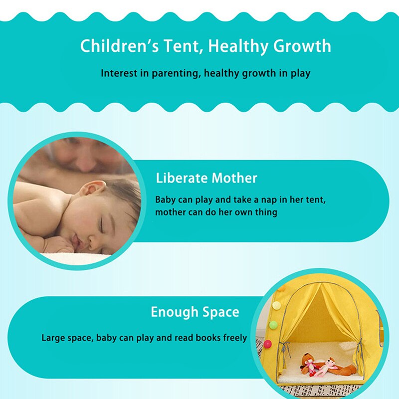 Kids Tent Wigwam For Children Ball Pool Child House Folding Play Tent For Kids Indoor Princess Castle Children's Tent Gifts