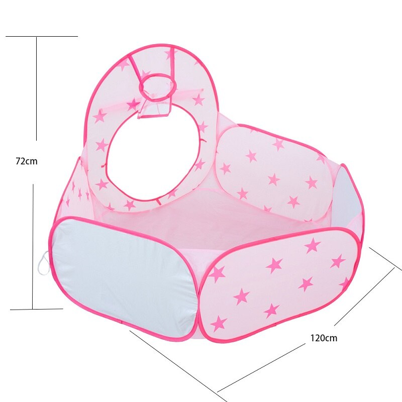 3 In 1 Tunnel Spaceship Tent House Play Toys Foldable Children Crawling Portable Ocean Pool Houses Toy Tents For Girls & Boys