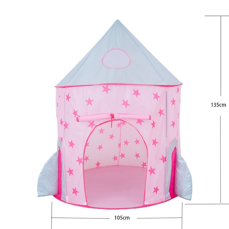 3 In 1 Tunnel Spaceship Tent House Play Toys Foldable Children Crawling Portable Ocean Pool Houses Toy Tents For Girls & Boys