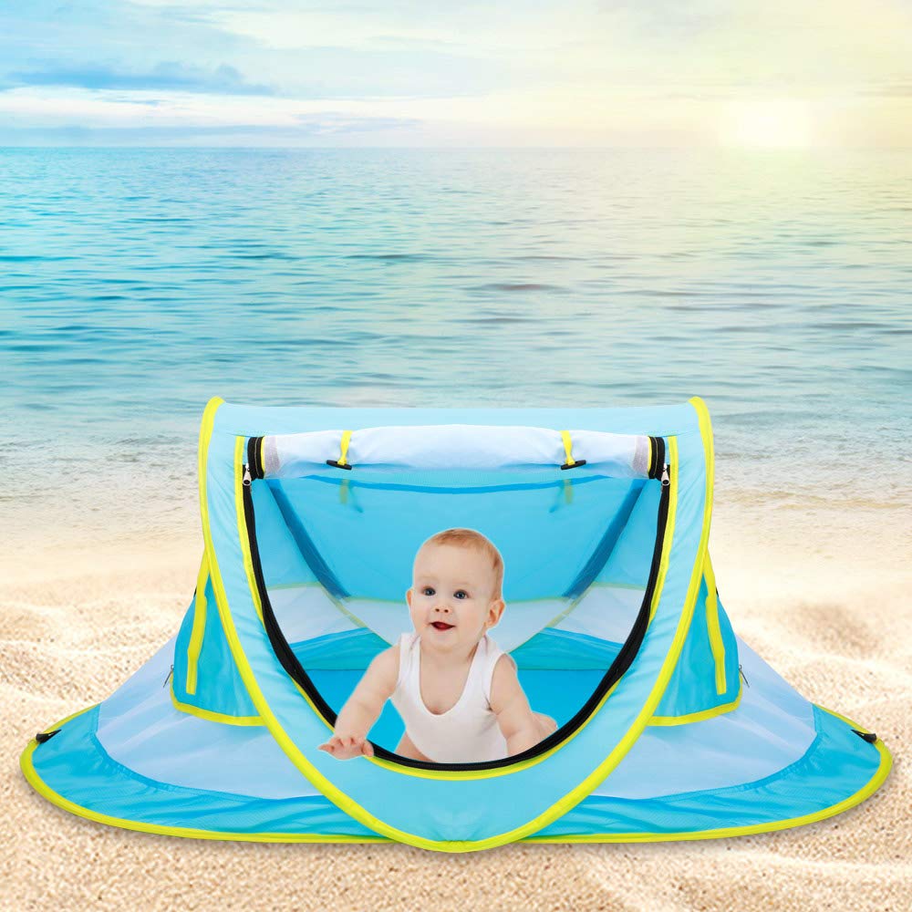 Baby Beach Tent Outdoor Pop Up Tent UPF 50+ UV Protection Sun Shelter for Infant Carry Bag Included Kid Tent House Play Tent Baby Beach Tent Outdoor Pop Up Tent UPF 50+ UV Protection Sun Shelter for Infant Carry Bag Included Kid Tent House Play Tent
