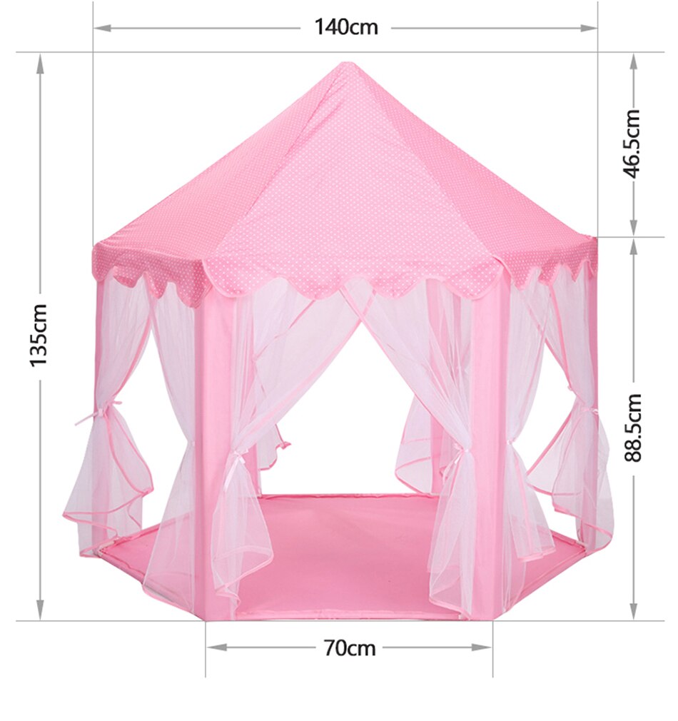 Portable Princess Castle Play Tent Activity Fairy House Fun Playhouse Beach Tent Baby playing Toy Gift For Children