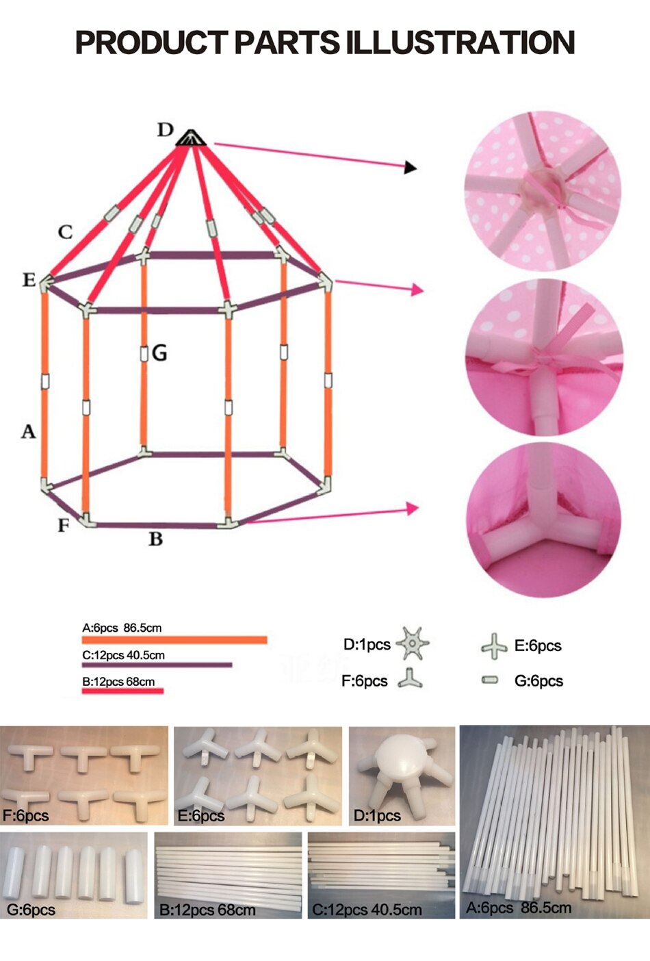 Portable Princess Castle Play Tent Activity Fairy House Fun Playhouse Beach Tent Baby playing Toy Gift For Children