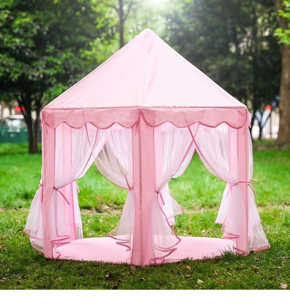 Portable Princess Castle Play Tent Activity Fairy House Fun Playhouse Beach Tent Baby playing Toy Gift For Children