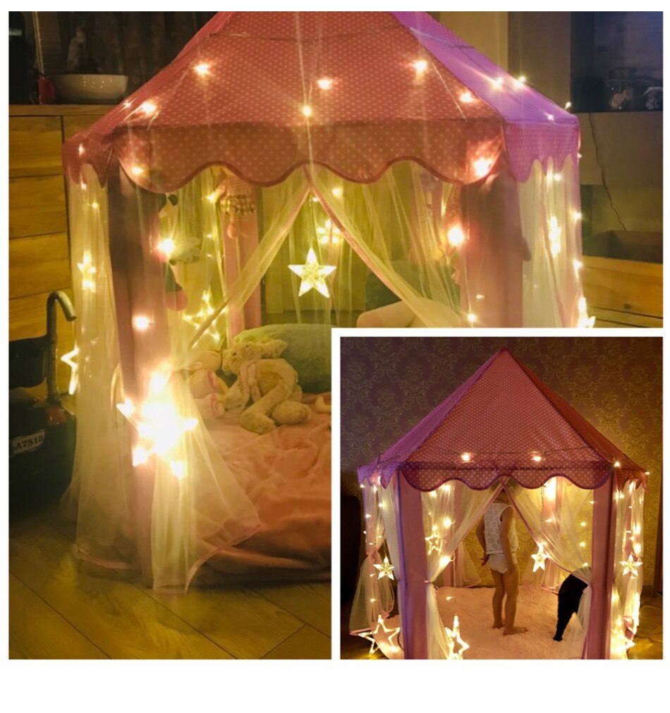 Portable Princess Castle Play Tent Activity Fairy House Fun Playhouse Beach Tent Baby playing Toy Gift For Children