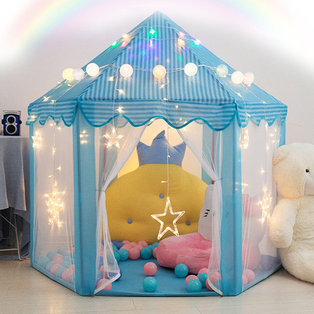 Princess Castle Folding Tipi Children Tent Play House Teepee Portable Toy Tents for Kids Baby Girl Outdoor Indoor Zipper tent Princess Castle Folding Tipi Children Tent Play House Teepee Portable Toy Tents for Kids Baby Girl Outdoor Indoor Zipper tent