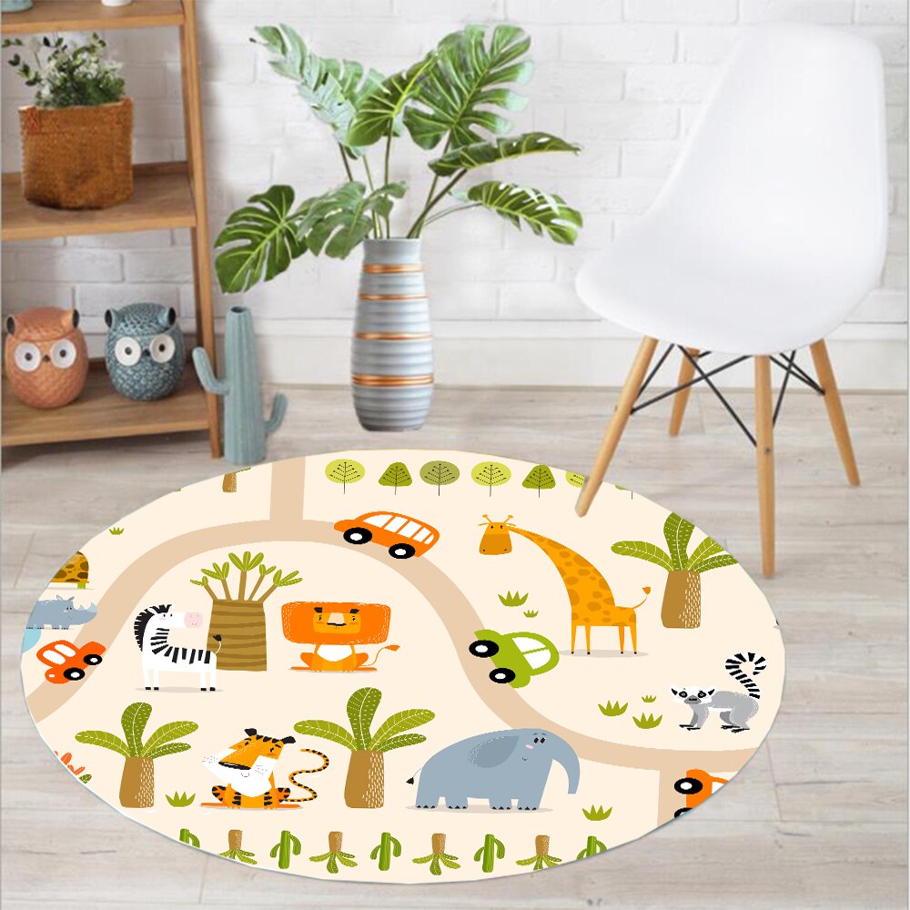 Wangart bebek oyun matı yuvarlak çocuk halı sadelik hayvan Bunny arı desen çocuk pazen halı bebek el baskı halı Wangart bebek oyun matı yuvarlak çocuk halı sadelik hayvan Bunny arı desen çocuk pazen halı bebek el baskı halı