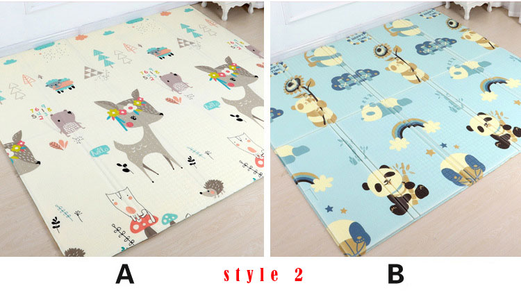 Katlanabilir bebek oyun matı Xpe &ccedil;ocuklar tarama halı bulmaca matı eğitim &ccedil;ocuk aktivite kilim katlanır battaniye zemin oyunları oyuncaklar