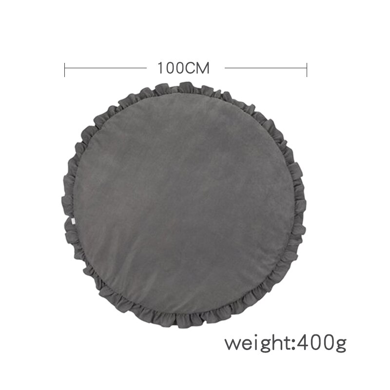 Bebek oyun paspaslar yuvarlak zemin yumuşak pamuk bebek yatak battaniyesi dantel emekleme paspası oyun pedi oyuncaklar çocuk odası kreş dekor için Bebek oyun paspaslar yuvarlak zemin yumuşak pamuk bebek yatak battaniyesi dantel emekleme paspası oyun pedi oyuncaklar çocuk odası kreş dekor için