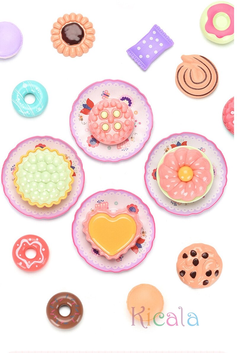 Kız oyuncakları kendi oyuncak oyuncak oyun sim&uuml;lasyonu &ccedil;ay yemek kek seti oyun evi mutfak ikindi &ccedil;ay oyunu oyuncakları &ccedil;ocuklar i&ccedil;in hediyeler &ccedil;ocuklar