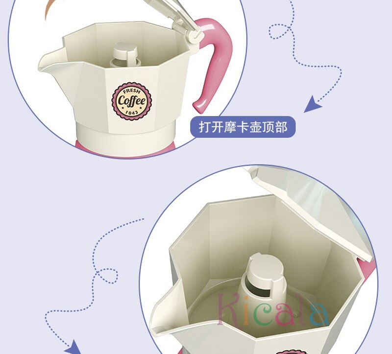 Kız oyuncakları kendi oyuncak oyuncak oyun sim&uuml;lasyonu &ccedil;ay yemek kek seti oyun evi mutfak ikindi &ccedil;ay oyunu oyuncakları &ccedil;ocuklar i&ccedil;in hediyeler &ccedil;ocuklar