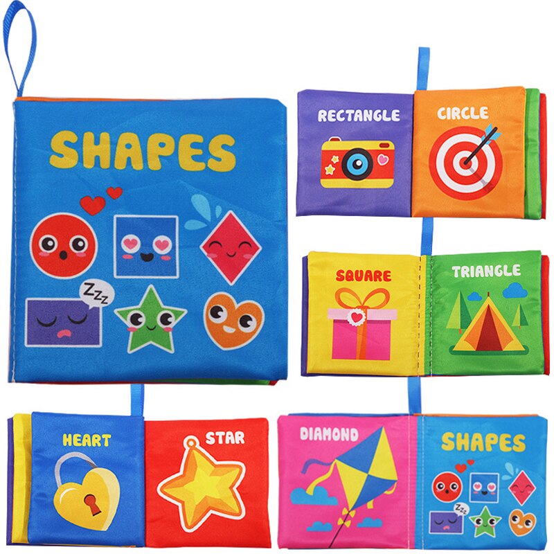 Libro de tela sensorial para beb&eacute; de 0 a 12 meses, juguetes de cuna para reci&eacute;n nacido, libros de tela de animales en blanco y negro, juguete para beb&eacute; de 1 a&ntilde;o