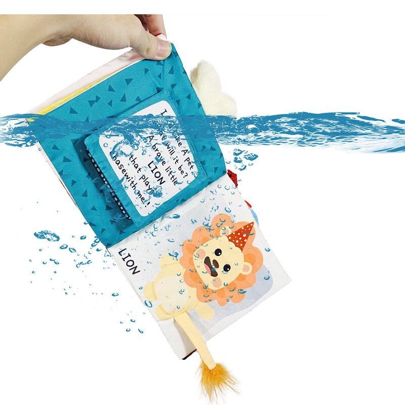 Libro de tela sensorial para beb&eacute; de 0 a 12 meses, juguetes de cuna para reci&eacute;n nacido, libros de tela de animales en blanco y negro, juguete para beb&eacute; de 1 a&ntilde;o