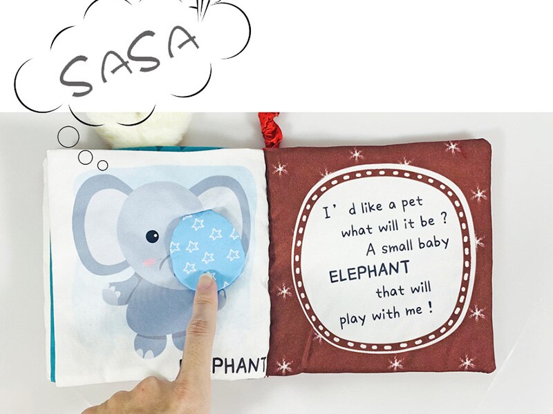 Libro de tela sensorial para beb&eacute; de 0 a 12 meses, juguetes de cuna para reci&eacute;n nacido, libros de tela de animales en blanco y negro, juguete para beb&eacute; de 1 a&ntilde;o