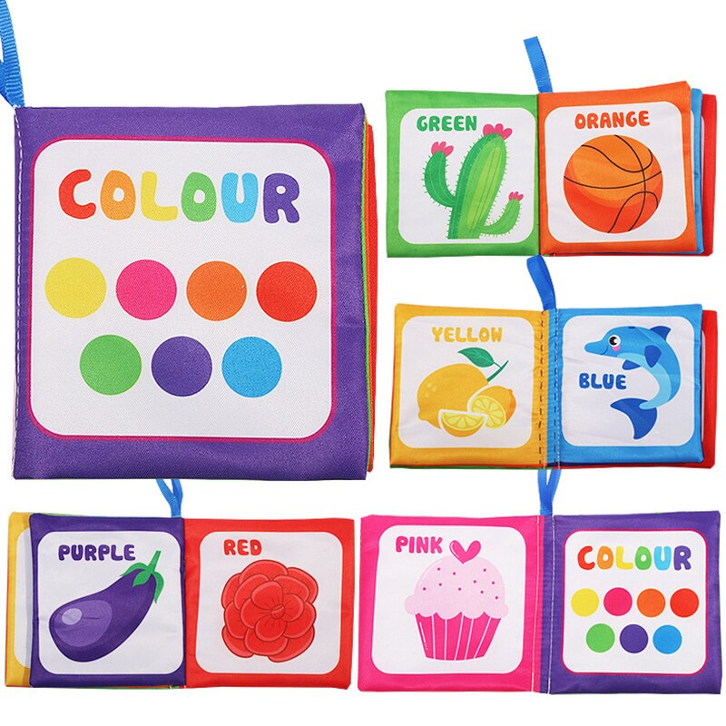 Libro de tela sensorial para beb&eacute; de 0 a 12 meses, juguetes de cuna para reci&eacute;n nacido, libros de tela de animales en blanco y negro, juguete para beb&eacute; de 1 a&ntilde;o