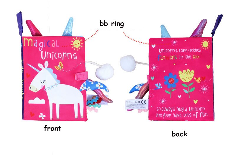 Juguete de aprendizaje temprano para beb&eacute;, libro de tela con sonido interactivo para padres e hijos, rompecabezas, sonajero, 0-36M