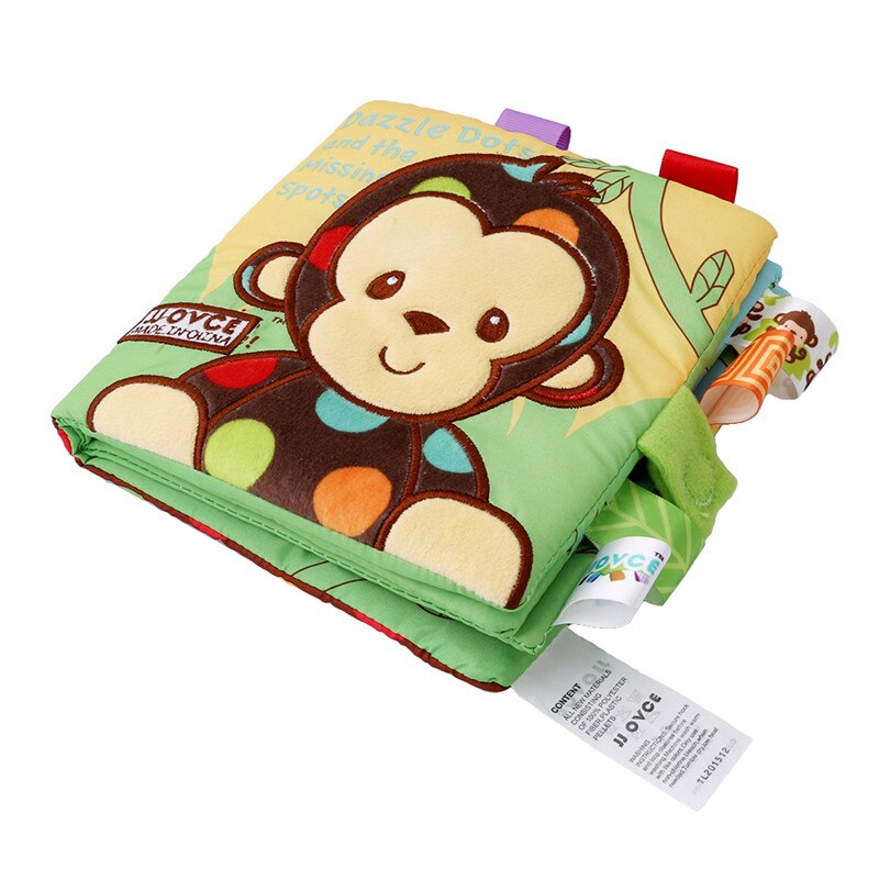 Libro de tela de juguete para beb&eacute;, libro de actividades de tela blanco y negro, libros sensoriales para beb&eacute;s, juguetes montessori de desarrollo temprano para ni&ntilde;os de 0 a 12 meses