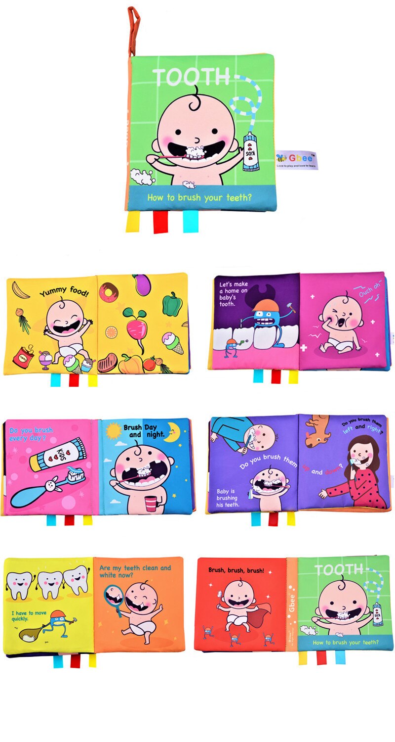 Libro de tela de juguete para beb&eacute;, libro de actividades de tela blanco y negro, libros sensoriales para beb&eacute;s, juguetes montessori de desarrollo temprano para ni&ntilde;os de 0 a 12 meses