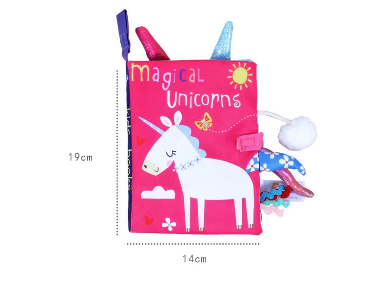 Libro de tela de animales para beb&eacute;, juguetes educativos de aprendizaje suave para beb&eacute;s, libros sensoriales montessori de desarrollo, juguetes para beb&eacute;s de 0 a 12 meses