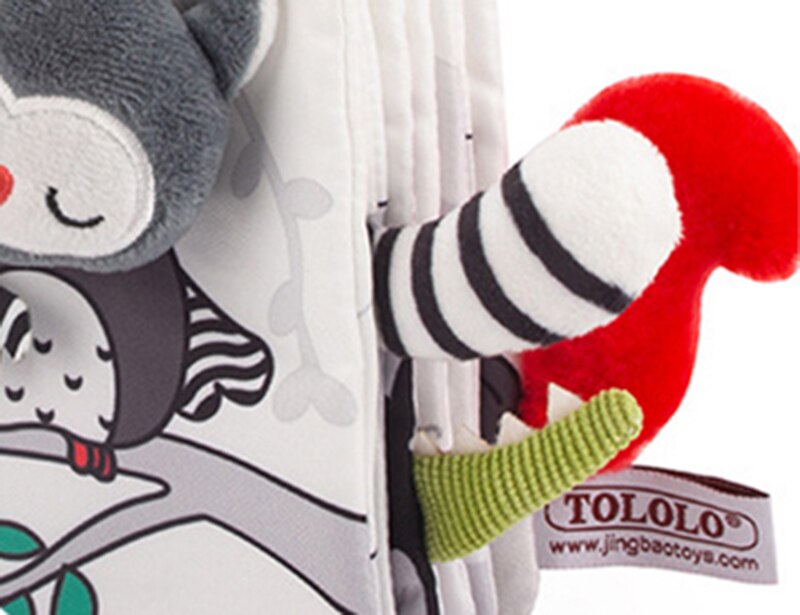 Libro de tela de animales para beb&eacute;, juguetes educativos de aprendizaje suave para beb&eacute;s, libros sensoriales montessori de desarrollo, juguetes para beb&eacute;s de 0 a 12 meses