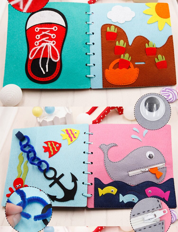 Libro de tela para niños pequeños, juguete Montessori, manualidades DIY, Castillo de arcoíris, libro hecho a mano, tablero ocupado, educación para el aprendizaje temprano del bebé, vida básica Libro de tela para niños pequeños, juguete Montessori, manualidades DIY, Castillo de arcoíris, libro hecho a mano, tablero ocupado, educación para el aprendizaje temprano del bebé, vida básica