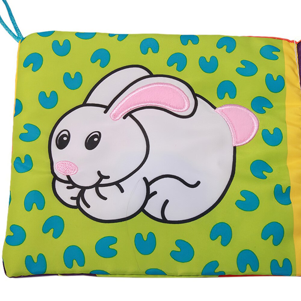 Libro de tela suave para beb&eacute;, libro de aprendizaje temprano para reci&eacute;n nacido, aprendizaje cognitivo, lectura, rompecabezas, juguetes infantiles, libro silencioso para ni&ntilde;os