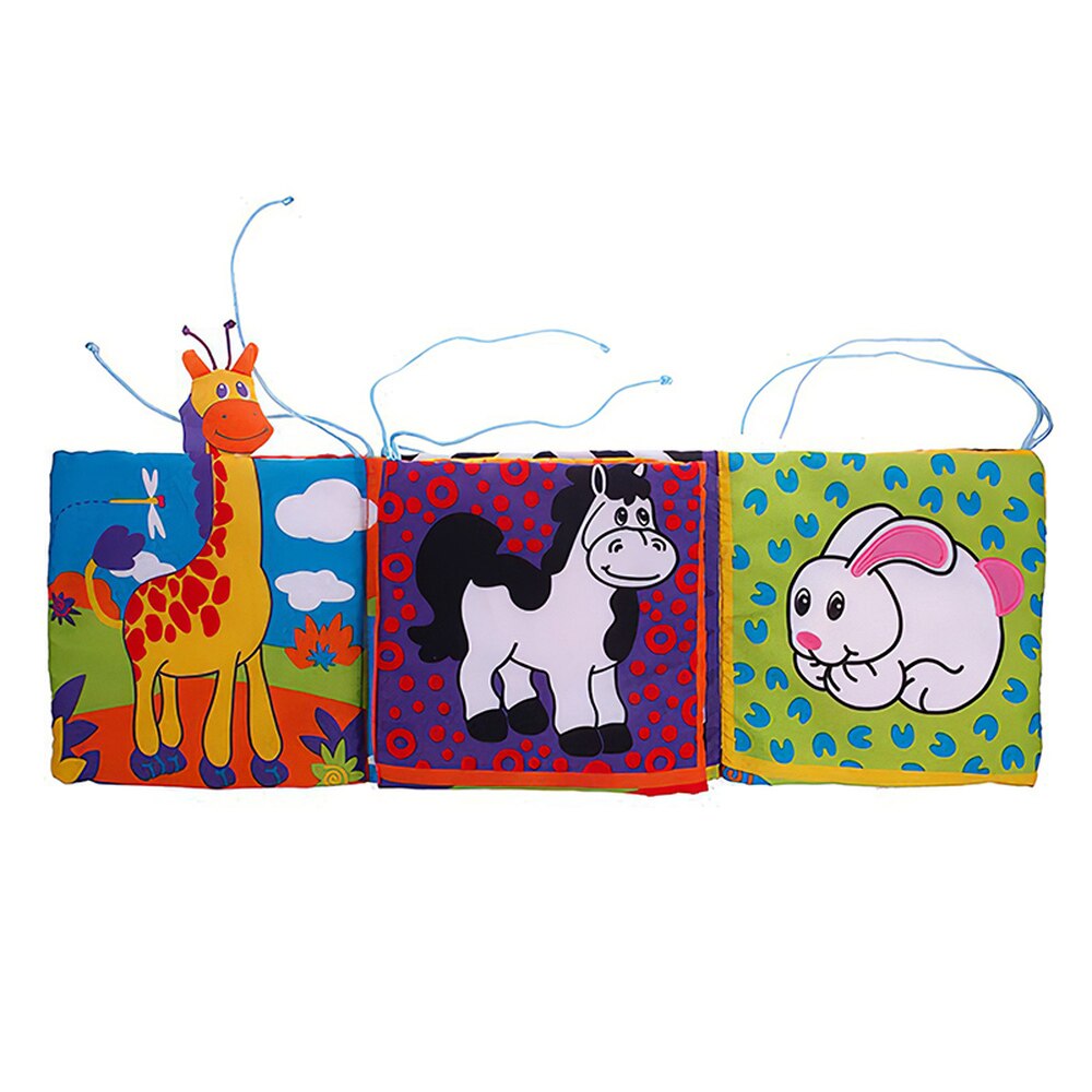 Libro de tela suave para beb&eacute;, libro de aprendizaje temprano para reci&eacute;n nacido, aprendizaje cognitivo, lectura, rompecabezas, juguetes infantiles, libro silencioso para ni&ntilde;os