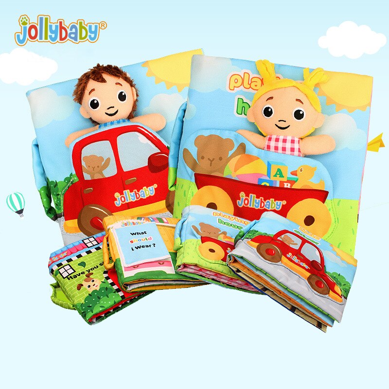 Jollybaby-rompecabezas de educación temprana para niños, libro de tela con anillo de papel, historia de bebé, muñecas pequeñas en casa, WJ468 Jollybaby-rompecabezas de educación temprana para niños, libro de tela con anillo de papel, historia de bebé, muñecas pequeñas en casa, WJ468