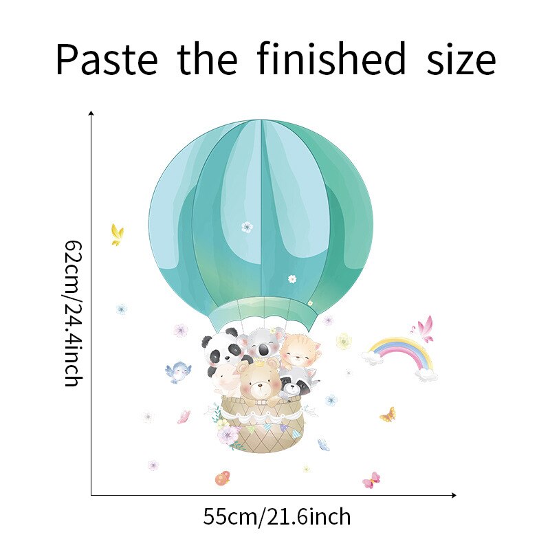 Teddy Bear Sleep on Moon Star Wall Stickers for Baby Kids Room Nursery Wall Decals Peel and Stick Home Room Furniture Decoration