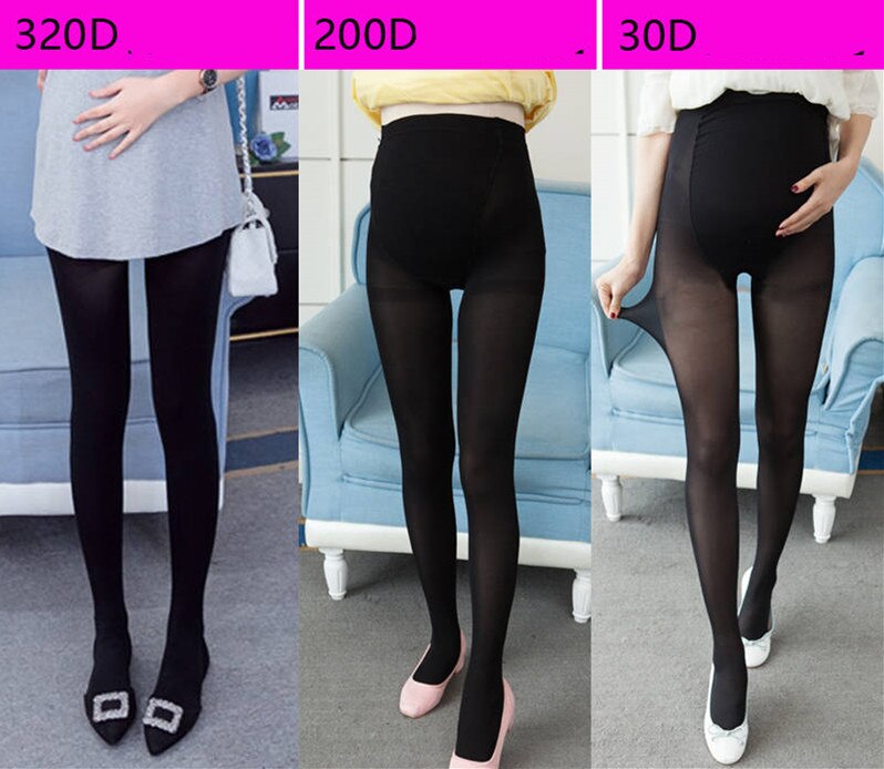 320D Women Pregnant Socks Maternity Hosiery Solid Stockings Tights Pantyhose Spring and autumn pregnant women stockings