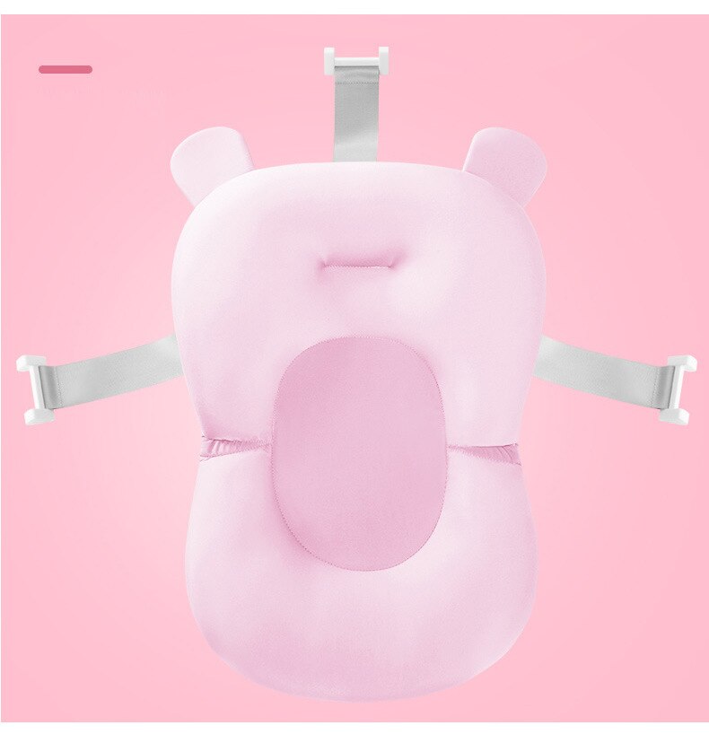 Baby Shower Bath Tub Pad Non-Slip Bathtub Seat Support Mat Newborn Safety Security Bath Support Cushion Foldable Soft Pillow Mat