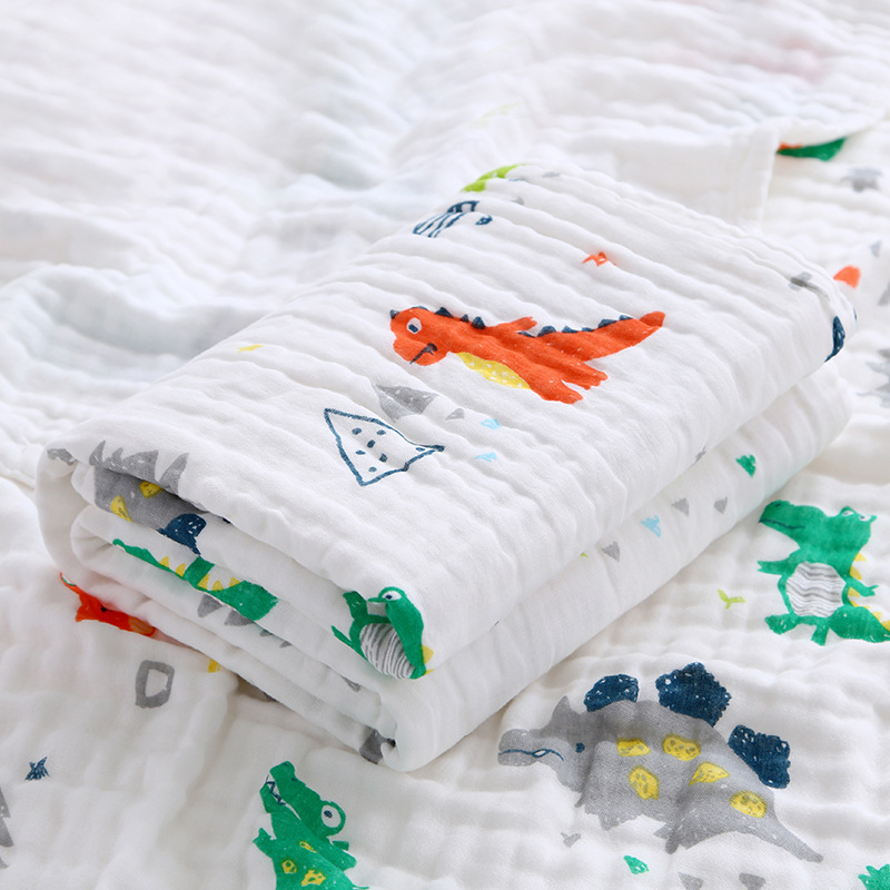 Baby Bath Towel Boy Girl 100% Cotton Baby Towel Blanket For Newborn Baby Bathrobe 6 Layers Gauze Washcloth Infant Swaddle