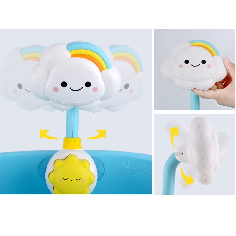 Bath Toys for Kids Baby Water Game Clouds Model Faucet Shower Water Spray Toy For Children Squirting Sprinkler Bathroom Baby Toy Bath Toys for Kids Baby Water Game Clouds Model Faucet Shower Water Spray Toy For Children Squirting Sprinkler Bathroom Baby Toy