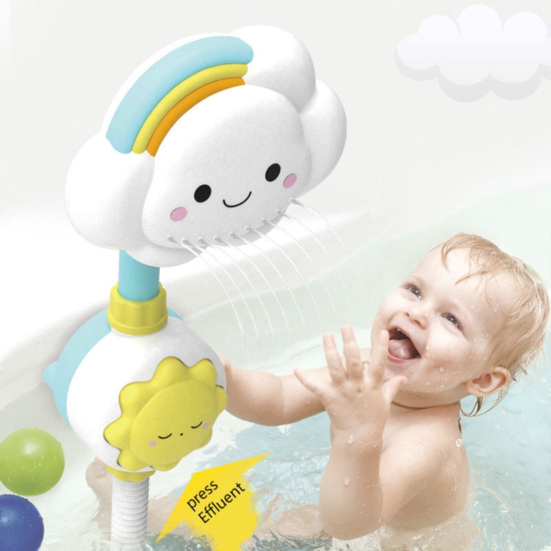 Bath Toys for Kids Baby Water Game Clouds Model Faucet Shower Water Spray Toy For Children Squirting Sprinkler Bathroom Baby Toy Bath Toys for Kids Baby Water Game Clouds Model Faucet Shower Water Spray Toy For Children Squirting Sprinkler Bathroom Baby Toy