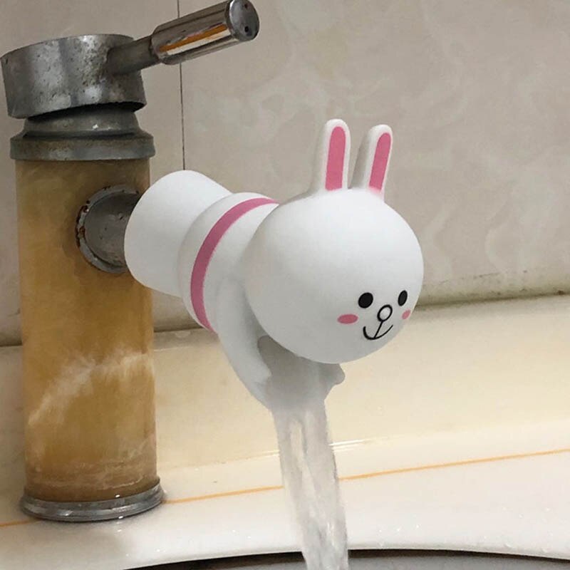 Cute Animal Faucet Extender Water Children Saving Cartoon Faucet Tool Help Washing Hands Bathroom Bath Toys Kitchen Tap Tok Kids