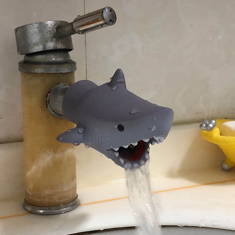 Cute Animal Faucet Extender Water Children Saving Cartoon Faucet Tool Help Washing Hands Bathroom Bath Toys Kitchen Tap Tok Kids