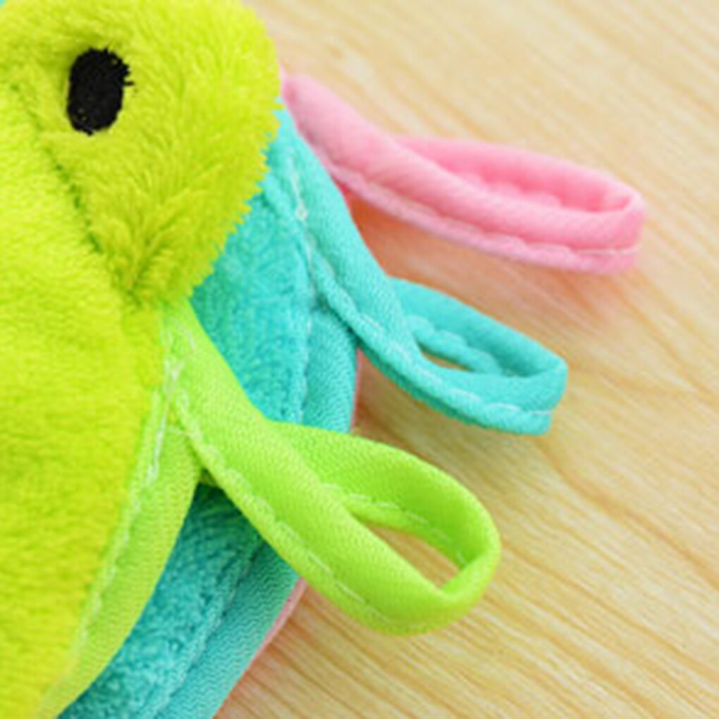 Hot Baby Hand Towel Soft Children's Cartoon Animal Hanging Wipe Bath Face Towel Baby Hand Towel Cartoon Hanging Bath Towel