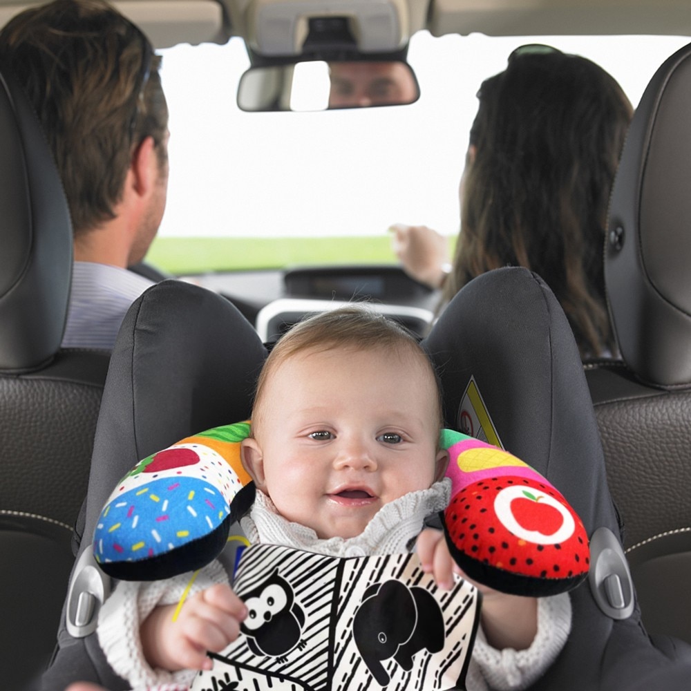 teytoy Tummy Time Pillow Toy, Black and White High Contrast Baby Toy with Mirror, Montessori Sensory Toy for Infant Toddler teytoy Tummy Time Pillow Toy, Black and White High Contrast Baby Toy with Mirror, Montessori Sensory Toy for Infant Toddler