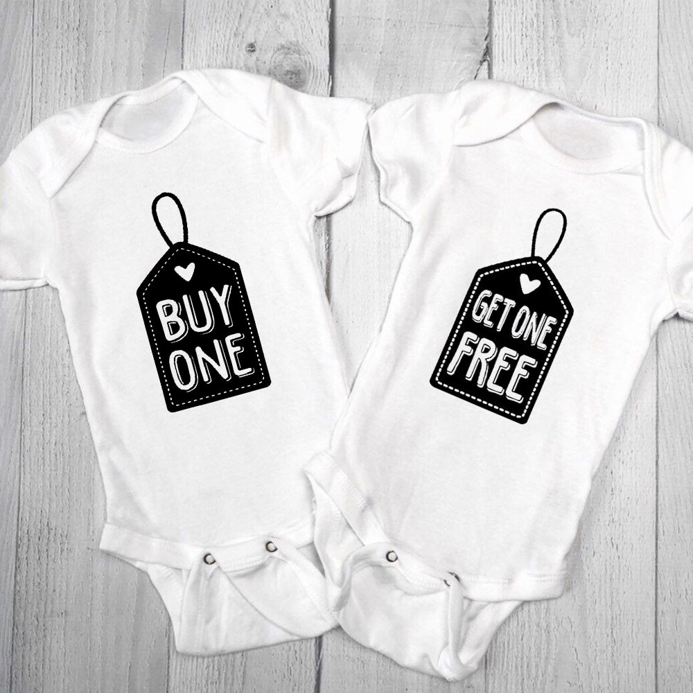Baby Twins Outfit Buy One Get One Free Funny Shower Gifts Baby Boy Clothes Bodysuits Brothers Sisters Newborn Baby Shower Gifts Baby Twins Outfit Buy One Get One Free Funny Shower Gifts Baby Boy Clothes Bodysuits Brothers Sisters Newborn Baby Shower Gifts