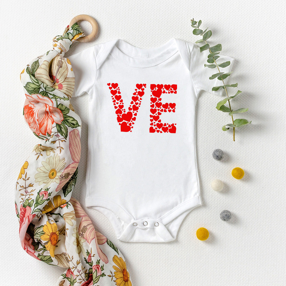 Love Twin s Unisex s Matching Twin Bodysuits Boy and Girl Summer Short Sleeve Jumpsuit Heart Playsuit Lovely Wear