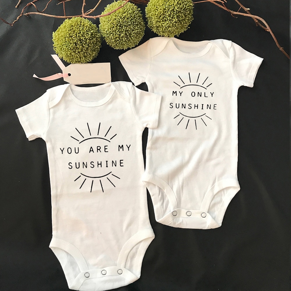 Twin You Are Sunshine My Only Sunshine Bodysuit Baby Boy Baby Girl Clothes Baby Clothes Unisex Baby Wear Twin You Are Sunshine My Only Sunshine Bodysuit Baby Boy Baby Girl Clothes Baby Clothes Unisex Baby Wear