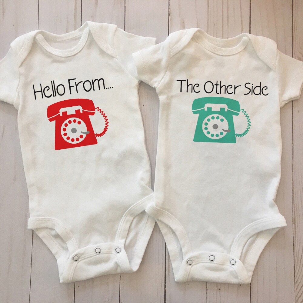 Twin Pregnancy Announcement Jumpsuit Gender Neutral Baby Bodysuit Twin Baby Shower Gift Twins Newborn Twin Gift Twin Pregnancy Announcement Jumpsuit Gender Neutral Baby Bodysuit Twin Baby Shower Gift Twins Newborn Twin Gift