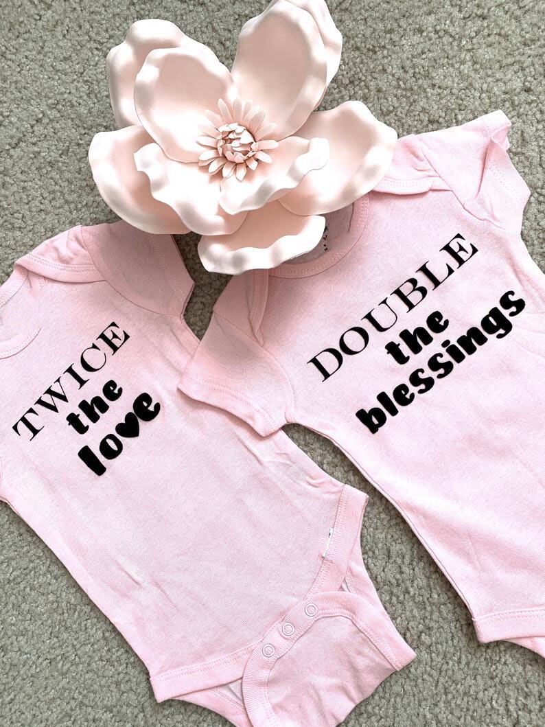 Twin Boys Girls Outfit Twins Baby Gift Ideas Newborn Baby Shower Gift Summer Short Sleeve Bodysuits Casual Ropa Twin Boys Girls Outfit Twins Baby Gift Ideas Newborn Baby Shower Gift Summer Short Sleeve Bodysuits Casual Ropa