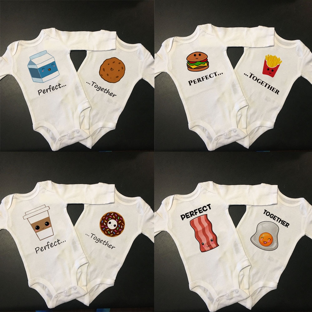 Twin Baby Clothes Twin s Outfits Boys Girls Twin Baby Shower Gift Autumn Long Sleeve Bodysuits Brothers/sisters Twin Baby Clothes Twin s Outfits Boys Girls Twin Baby Shower Gift Autumn Long Sleeve Bodysuits Brothers/sisters