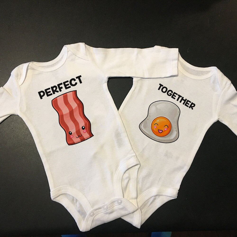 Twin Baby Clothes Twin s Outfits Boys Girls Twin Baby Shower Gift Autumn Long Sleeve Bodysuits Brothers/sisters Twin Baby Clothes Twin s Outfits Boys Girls Twin Baby Shower Gift Autumn Long Sleeve Bodysuits Brothers/sisters