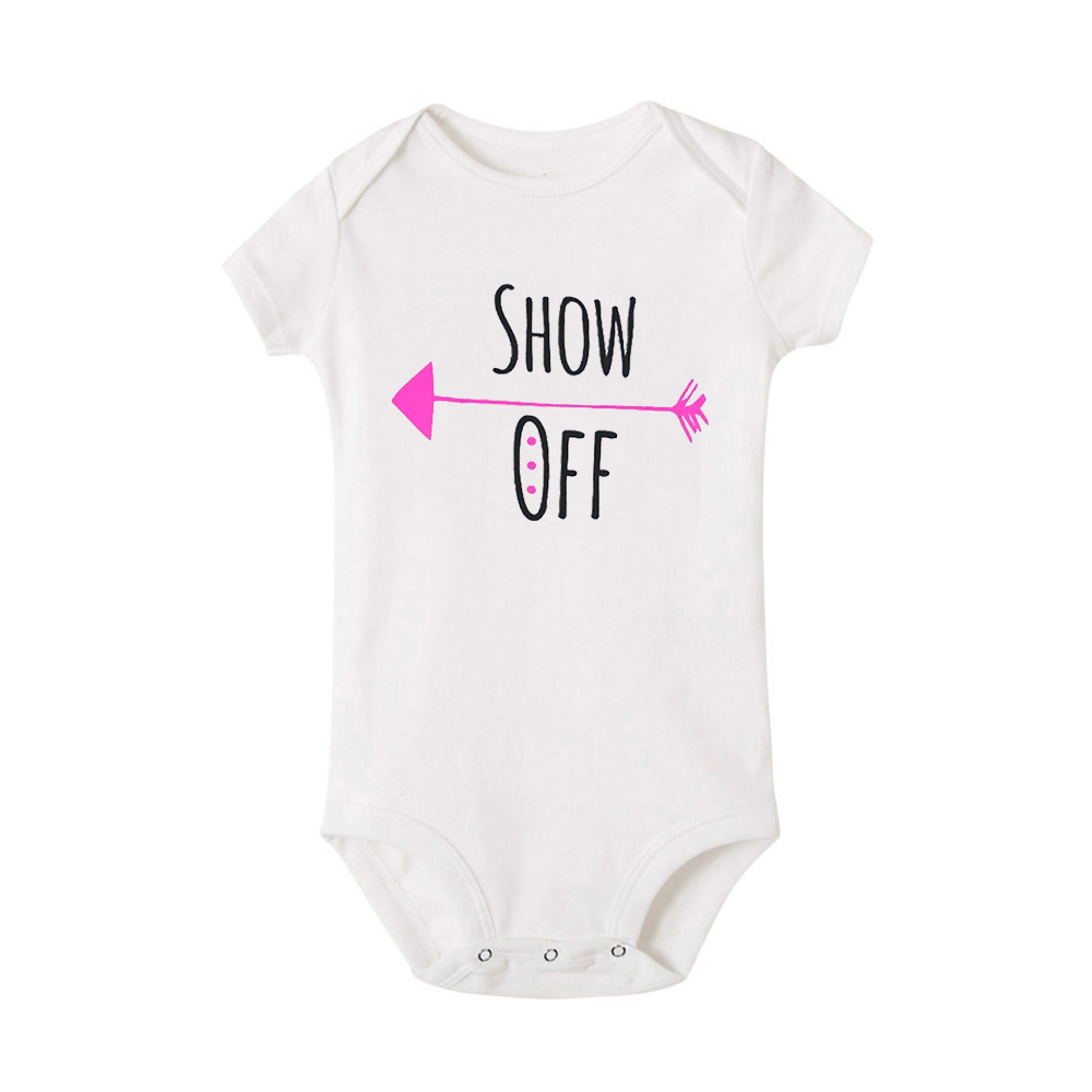 Born First Show Off Twins Baby Romper Baby Announcement Short Sleeve Bodysuit Newborn Twins Bro Sister Summer Outfit Clothes