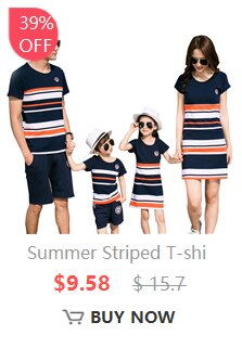 New In Family Matching Dress Mom And Daughter Clothes Nine Quarter Stripe Mini Baby Girl Outfits Mother And Daughter Dresses