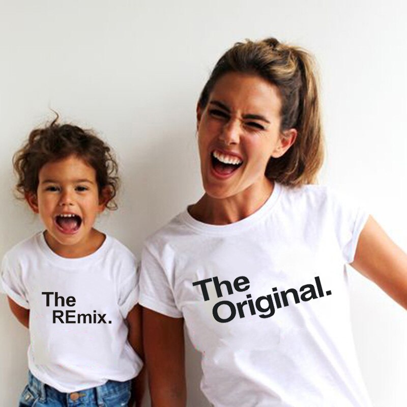 The Original Remix Family Matching Outfits Daddy Mom Kids T-shirt Baby Bodysuit Family Look Father Son Clothes Father's Day Gift The Original Remix Family Matching Outfits Daddy Mom Kids T-shirt Baby Bodysuit Family Look Father Son Clothes Father's Day Gift