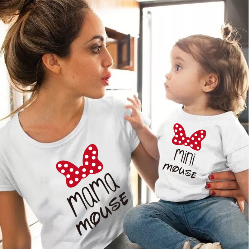 Mother Kids Tshirt MAMA & MINI Mommy and Daughter Matching Clothes Baby Girl Clothes Fashion Cotton Family T Shirt Short Sleeve Mother Kids Tshirt MAMA & MINI Mommy and Daughter Matching Clothes Baby Girl Clothes Fashion Cotton Family T Shirt Short Sleeve